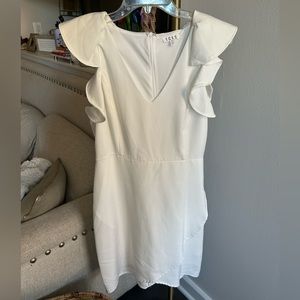 TCEC white graduation dress